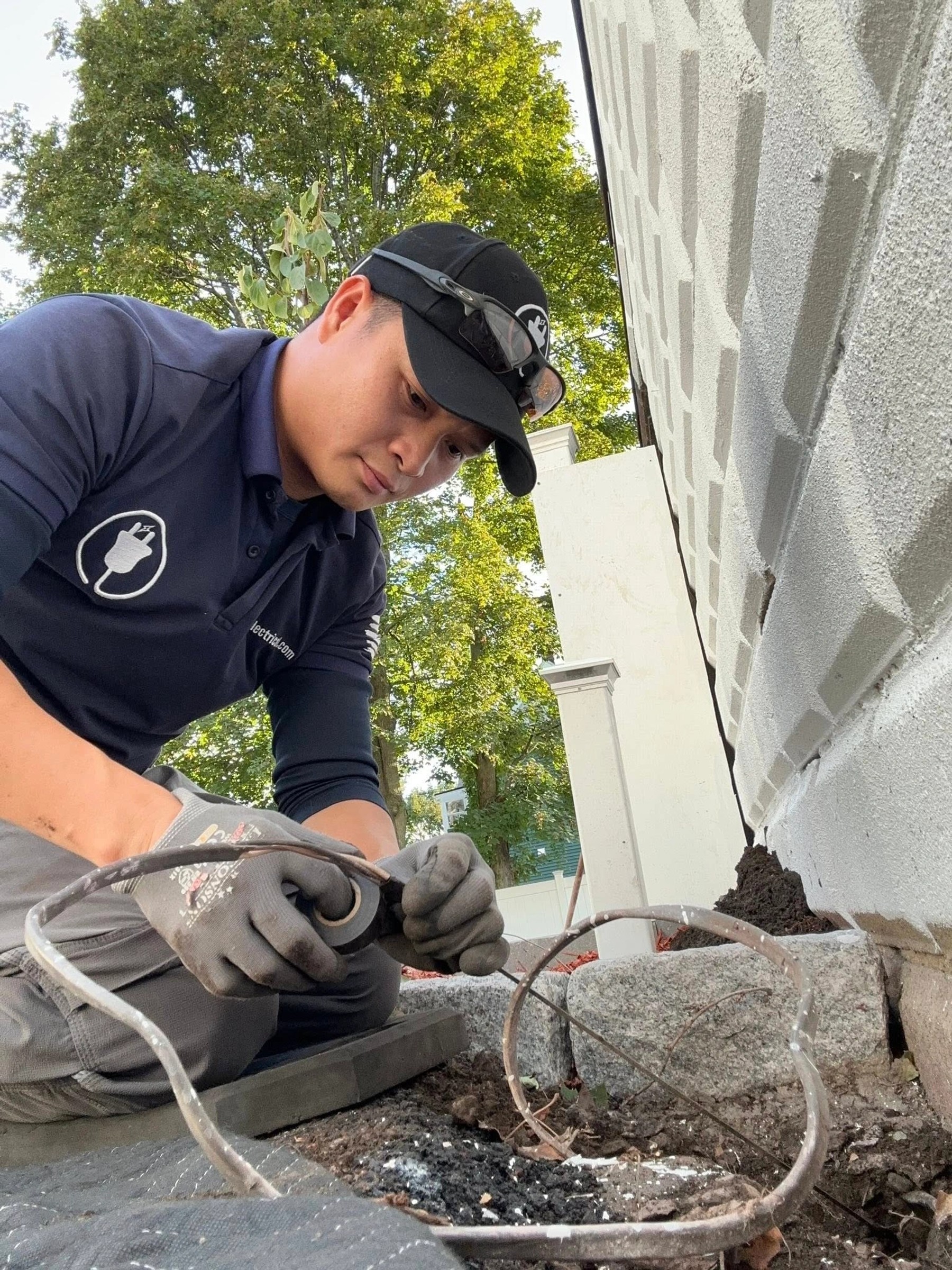Kyle of Pika Electrical wiring an exterior receptacle